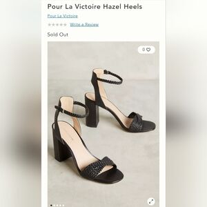 Pour La Victoire Black Hazel Heels